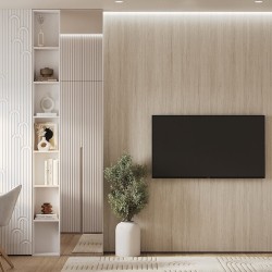 Профиль алюминиевый теневой с подсветкой Decaro D006A Black Черный 2000×75×70