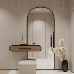 Профиль алюминиевый теневой Decaro D005.2A Black Черный 2000×30×44