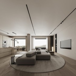 Профиль алюминиевый теневой Decaro D005.2A Black Черный 2000×30×44