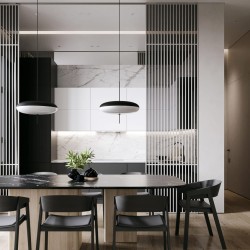 Профиль алюминиевый теневой Decaro D005.2A Black Черный 2000×30×44