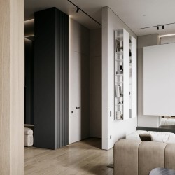 Профиль алюминиевый теневой Decaro D005.2A Black Черный 2000×30×44