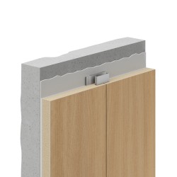 Профиль алюминиевый теневой соединительный Decaro D1180 Silver Серебро 3000×21,51×6,4