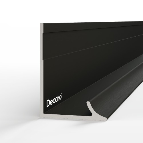 Профиль алюминиевый теневой угловой Decaro D1184 Black anodizer Черный 3000×18,1×8,5 Профиль алюминиевый теневой угловой Decaro D1184 Black anodizer Черный 3000×18,1×8,5