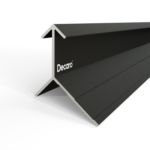 Профиль алюминиевый теневой угловой Decaro D1185 Black anodizer Черный 3000×27×17 Профиль алюминиевый теневой угловой Decaro D1185 Black anodizer Черный 3000×27×17