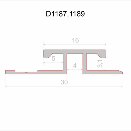 Профиль алюминиевый теневой соединительный Decaro D1187 Starlight Серебряный 3000×30×3,1 Профиль алюминиевый теневой соединительный Decaro D1187 Starlight Серебряный 3000×30×3,1