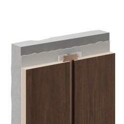 Профиль алюминиевый теневой соединительный Decaro D1189 Copper Медный 3000×30×3,1