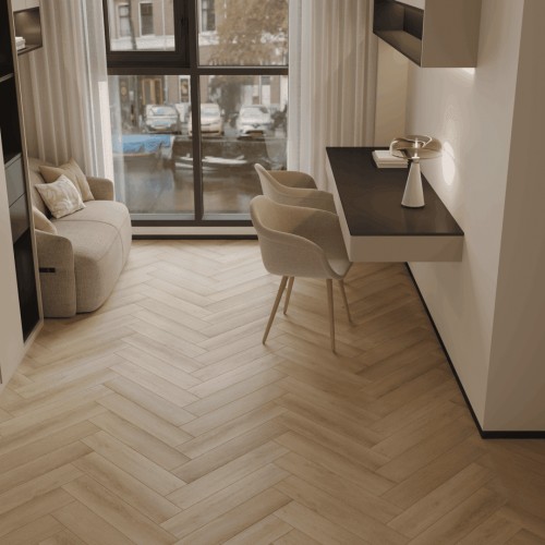 Кварцвиниловая плитка Norland клеевая Parquet LVT Quick Light 1067-3 венгерская елка 590×118×2,5