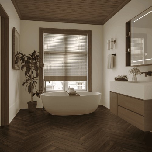 Кварцвиниловая плитка Norland клеевая Parquet LVT Swift Style 1067-9 венгерская елка 590×118×2,5