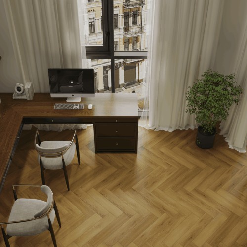 Кварцвиниловая плитка Norland клеевая Parquet S LVT Seliger 1056-9 венгерская елка 590×118×2,5