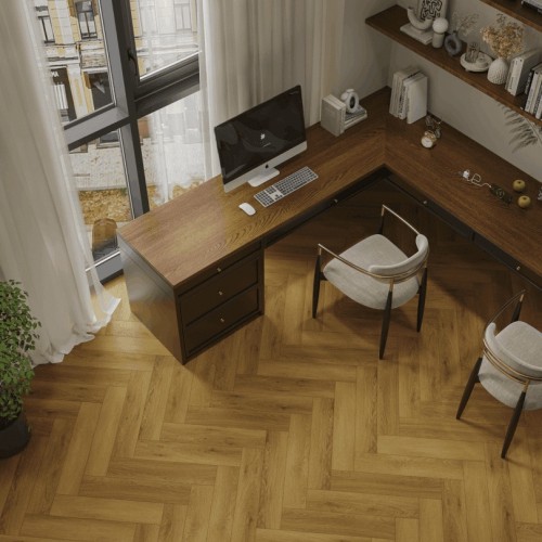Кварцвиниловая плитка Norland клеевая Parquet S LVT Seliger 1056-9 венгерская елка 590×118×2,5