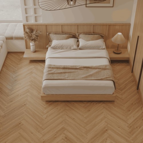 Ламинат Norland Herringbone Elegant Дуб Альба LF303-31 венгерская елка 600×100×8