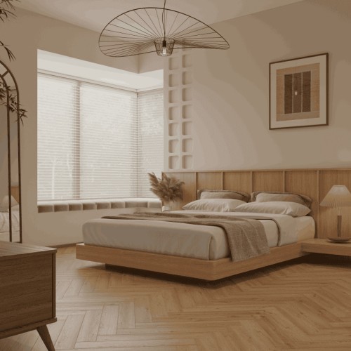 Ламинат Norland Herringbone Elegant Дуб Альба LF303-31 венгерская елка 600×100×8