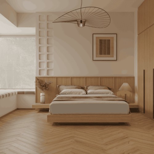Ламинат Norland Herringbone Elegant Дуб Альба LF303-31 венгерская елка 600×100×8
