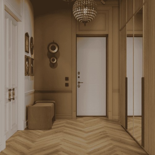 Ламинат Norland Herringbone Elegant Strong Дуб Рива LF304-35 венгерская елка 600×100×12