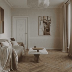 Ламинат Norland Herringbone Elegant Дуб Велла LF303-37 венгерская елка 600×100×8