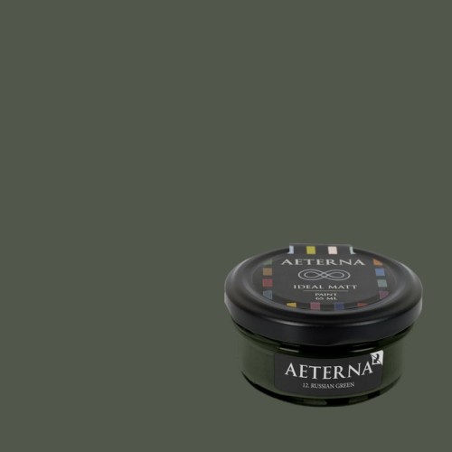 Краска Aeterna цвет Russian Green 12 Ideal Matt 0,065 л Краска Aeterna цвет Russian Green 12 Ideal Matt 0,065 л