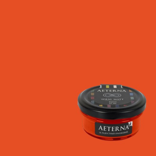 Краска Aeterna цвет Радостный Оранжевый 18 Ideal Matt 0,065 л Краска Aeterna цвет Радостный Оранжевый 18 Ideal Matt 0,065 л