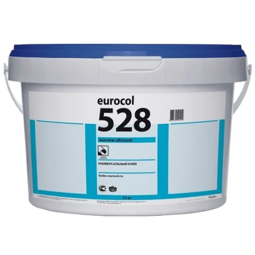 Клей для винилового пола Forbo Eurocol 528 Eurostar Allround водно-дисперсионный 13 кг Клей для винилового пола Forbo Eurocol 528 Eurostar Allround водно-дисперсионный 13 кг
