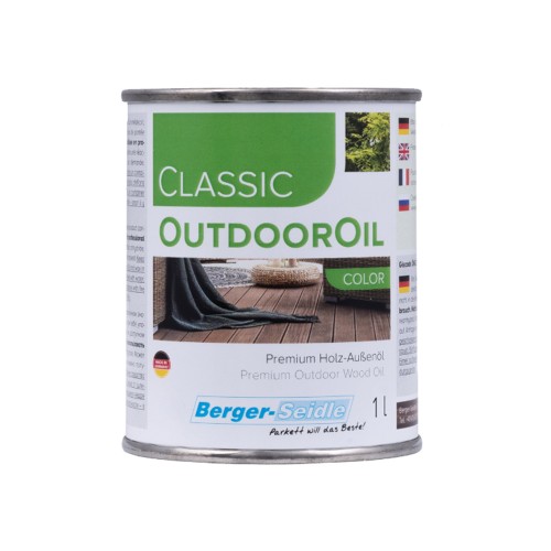 Масло для дерева Berger-Seidle Classic OutdoorOil Color цвет Bastard Teak / Padouk полуматовое 1 л