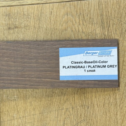 Масло для пола Berger-Seidle Classic BaseOil Color цвет Platinum Grey / Platingrau полуматовое 1 л