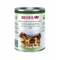 Лазурь для дерева Biofa 1075 цвет 1009 Биофа шелковисто-матовая 0,125 л