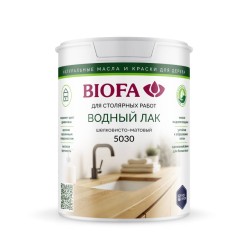 Лак для дерева Biofa 5030 Льняной 3001 шелковисто-матовый 0,3 л