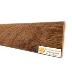Плинтус МДФ ламинированный TeckWood Дуб Западный Oak West 2000×75×16