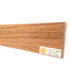 Плинтус МДФ ламинированный TeckWood Дуб Гранд Oak Grand 2000×75×16