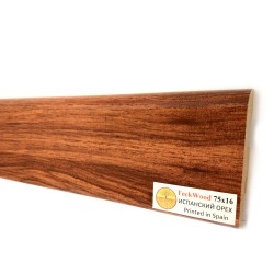 Плинтус МДФ ламинированный TeckWood Испанский Орех Spanish Walnut 2000×75×16