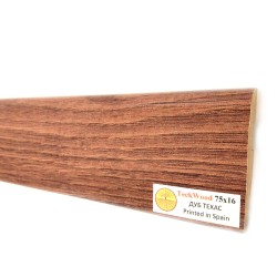 Плинтус МДФ ламинированный TeckWood Дуб Техас Oak Texas 2000×75×16