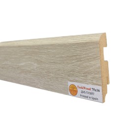 Плинтус МДФ ламинированный TeckWood Дуб Плэйт 2000×75×16