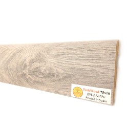 Плинтус МДФ ламинированный TeckWood Дуб Даллас Oak Dallas 2000×75×16