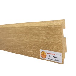 Плинтус МДФ ламинированный TeckWood Дуб Сафари 2000×75×16