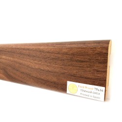 Плинтус МДФ ламинированный TeckWood Темный орех Dark Walnut 2000×75×16
