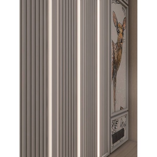 Стеновая панель под покраску Hiwood HL201 NP 2700×240×18,5