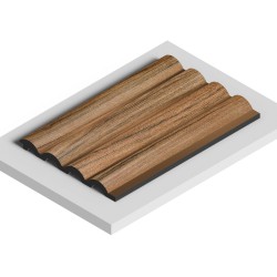 Стеновая панель Hiwood LV140 BR495 2700×120×12
