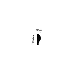 Финишный молдинг под покраску Hiwood LF137A NP 3000×35,6×12
