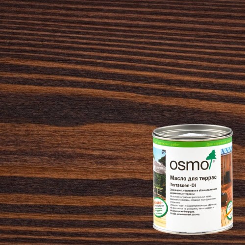 Масло для террас Osmo Terrassen-Ole цвет 023 Каштан шелковисто-матовое 0,75 л
