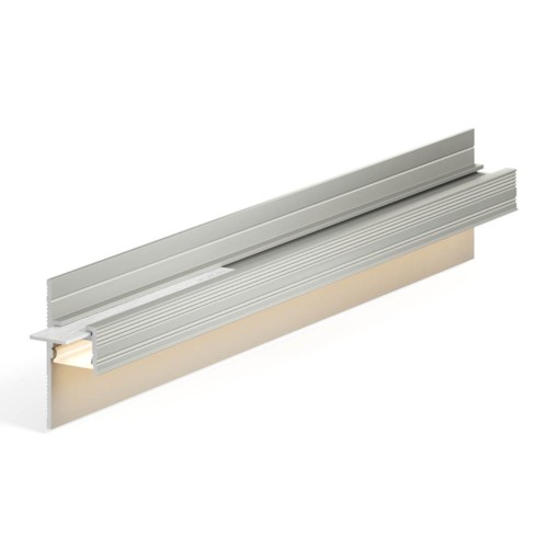 Плинтус алюминиевый теневой с подсветкой Laconistiq Light Doors Без покрытия 38-100-300 3000×36×15,5