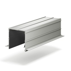 Профиль алюминиевый теневой для штор Laconistiq Roll-Box Base Черный муар 57-31-270 3000×110×110