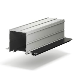 Профиль алюминиевый теневой для штор Laconistiq Roll-Box Base Черный муар 57-31-270 3000×110×110