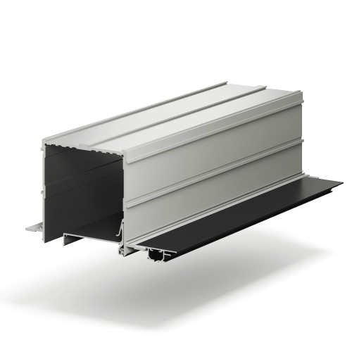 Профиль алюминиевый теневой для штор Laconistiq Roll-Box Base Черный муар 57-31-270 3000×110×110