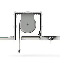 Профиль алюминиевый теневой для штор Laconistiq Roll-Box Base Черный муар 57-31-270 3000×110×110