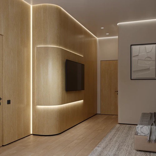 Профиль алюминиевый теневой с подсветкой Laconistiq Multilevel Dual Черный 30-11-300 3000×46,7×31