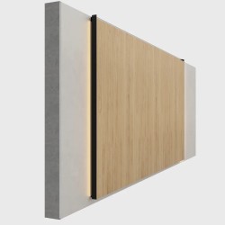 Профиль алюминиевый теневой с подсветкой Laconistiq Multilevel Dual Черный 30-11-300 3000×46,7×31
