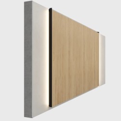 Профиль алюминиевый теневой с подсветкой Laconistiq Multilevel Dual Черный 30-11-300 3000×46,7×31