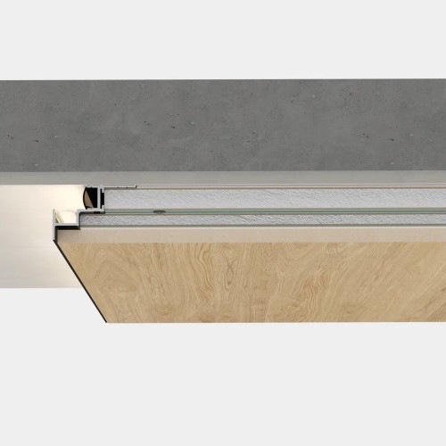 Профиль алюминиевый теневой с подсветкой Laconistiq Multilevel Dual Черный 30-11-300 3000×46,7×31