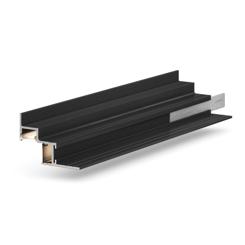 Профиль алюминиевый теневой с подсветкой Laconistiq Multilevel Dual Черный 30-11-300 3000×46,7×31
