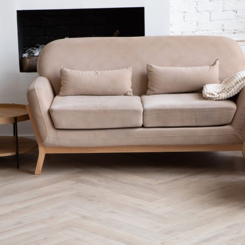 Кварцвиниловый SPC ламинат Vinilam Vinilpol Herringbone Паркет Палладио 9944 венгерская елка 762×127×7