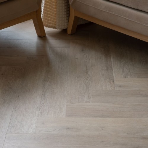 Кварцвиниловый SPC ламинат Vinilam Vinilpol Herringbone Паркет Палладио 9944 венгерская елка 762×127×7